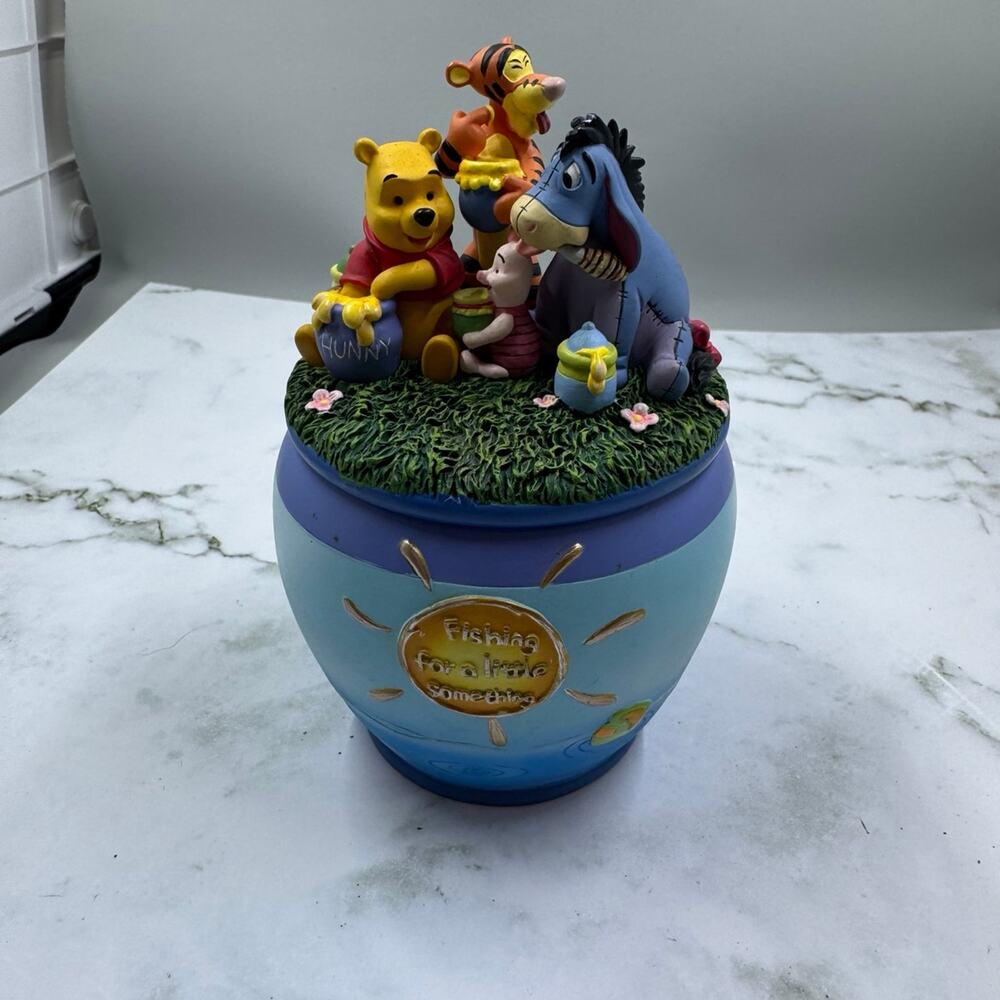 Winnie The Pooh Fishing for a little something Music Box